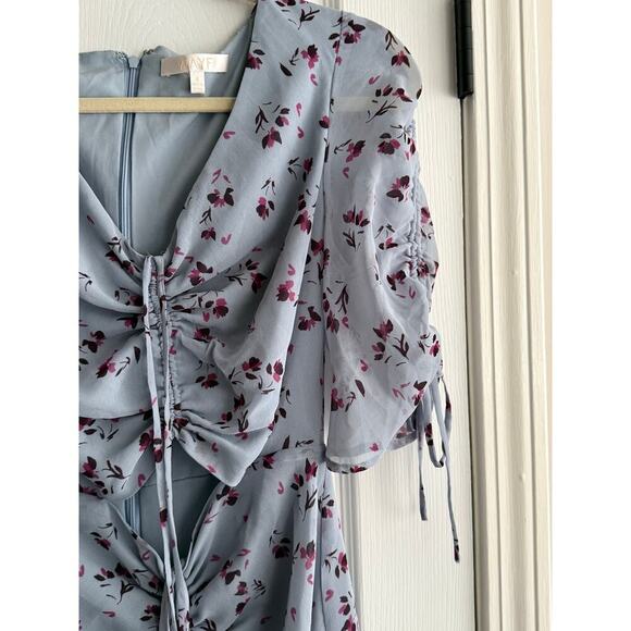 WAYF Larissa Floral Ruched Cutout Minidress size Small - Picture 7 of 12